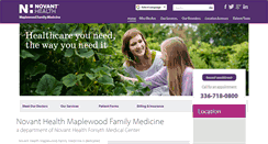Desktop Screenshot of nhmaplewoodfamilymedicine.org