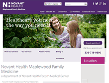 Tablet Screenshot of nhmaplewoodfamilymedicine.org
